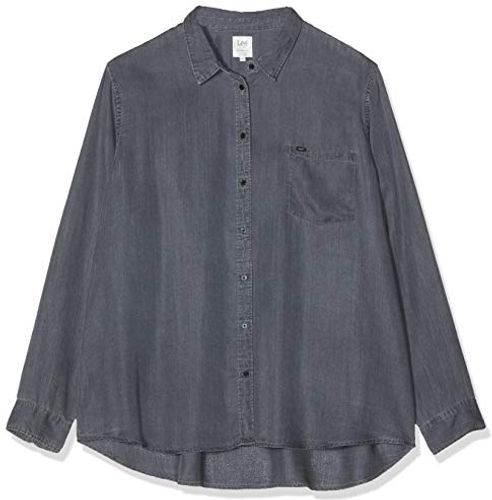 One Pocket Shirt Plus Size Camicia, Grigio (Asphalt FZ), XXX-Large Donna
