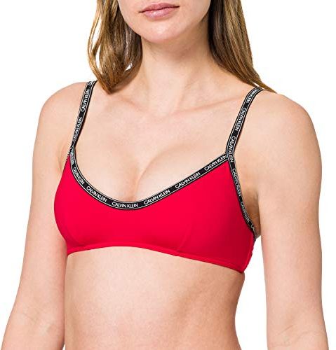 Bralette-RP Parte Superiore del Bikini, Rosso Rustico, M Donna