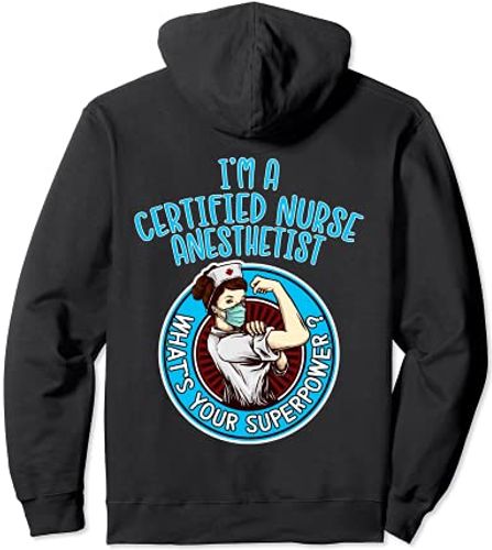 Camicia da infermiera anestesista certificata per donne Felpa con Cappuccio