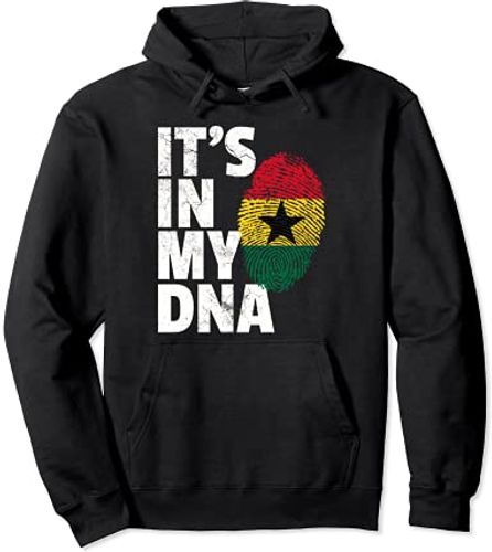 Ghana Flag T Shirt Pride DNA Roots Men Women Kids Gift Felpa con Cappuccio