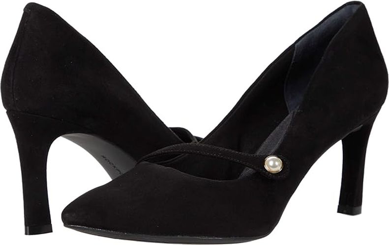 Sheehan Asym Mary Jane (Black Suede) Women's Shoes