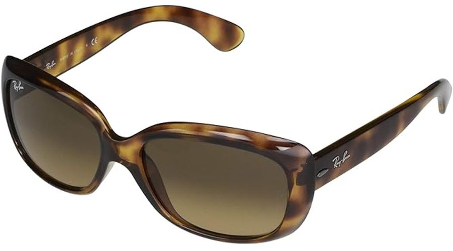 58 mm RB4101 Jackie Ohh Butterfly Sunglasses (Havana/Light Brown Gradient Black) Fashion Sunglasses