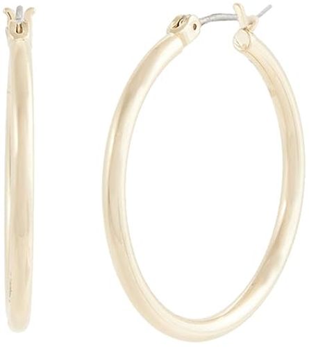 Thin Hoop Earrings (Gold) Earring