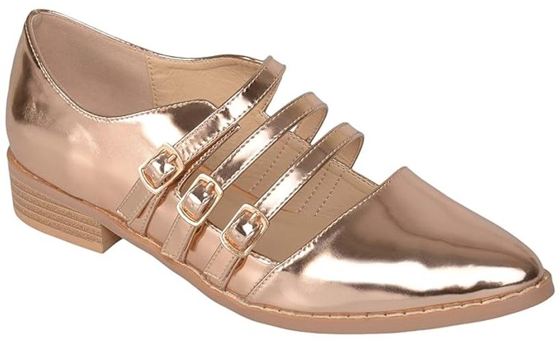 Elyse Flat (Rose Gold) Women's Shoes