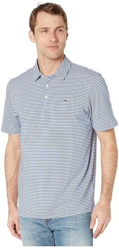 Heathered Winstead Sankaty Polo (Yacht Blue) Men's Short Sleeve Pullover