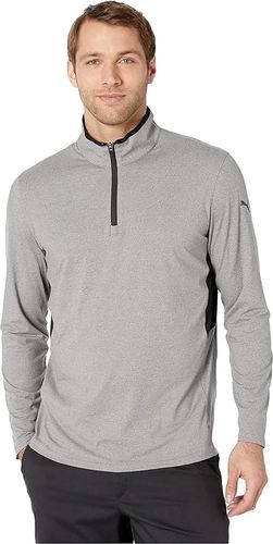 Rotation 1/4 Zip (Medium Gray Heather) Men's Clothing