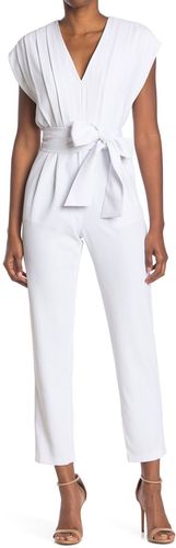 alice + olivia Onita Pleated Waist Tie Jumpsuit at Nordstrom Rack