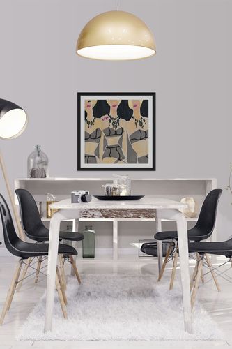 Marmont Hill Inc. Hot Pink Glam Framed Painting Print - 32"x32" at Nordstrom Rack