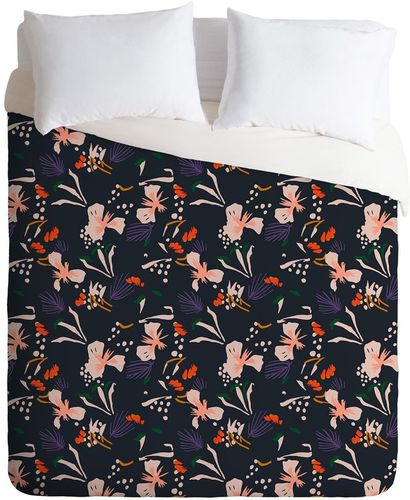 Deny Designs Black Holli Zollinger Anthology of Pattern Twin 2-Piece Duvet Cover Set at Nordstrom Rack
