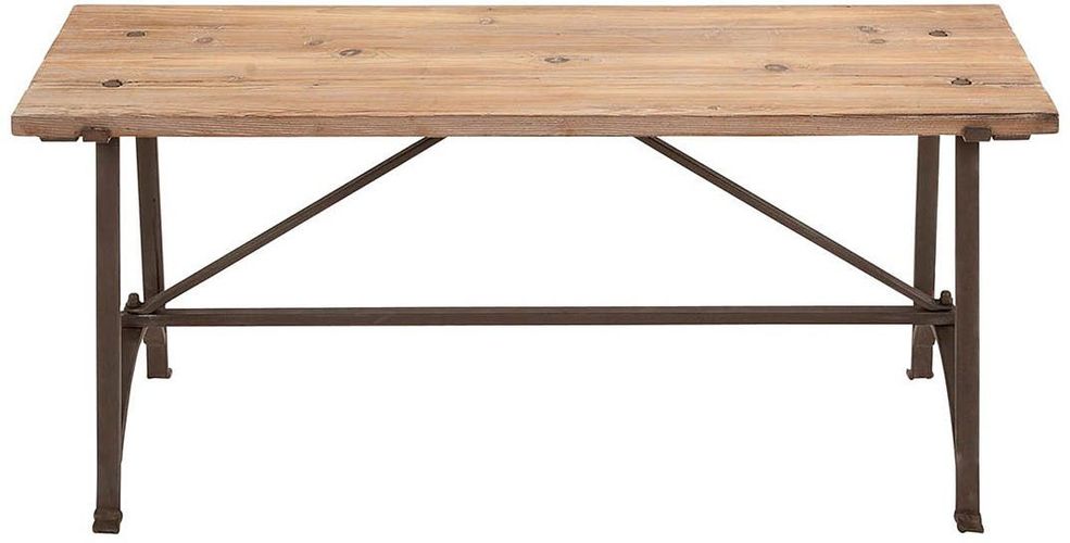 Willow Row Industrial Metal Wood Bench at Nordstrom Rack