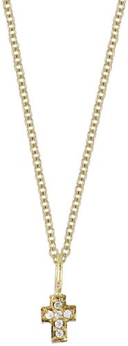 Bony Levy 18K Yellow Gold Diamond Cross Pendant Necklace - 0.02 ctw at Nordstrom Rack