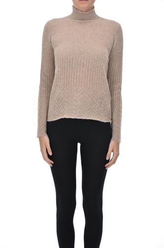 Pullover dolcevita in misto alpaca