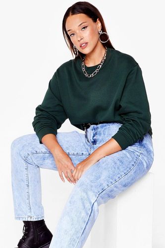 Where There's a Chill Oversized Plus Sweatshirt - Green