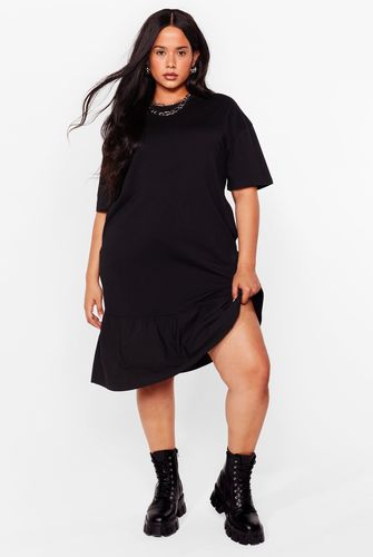 Baby Frill Then Plus Mini Dress - Black