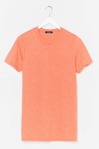 Face the Facts Oversized Tee - Tropical Orange