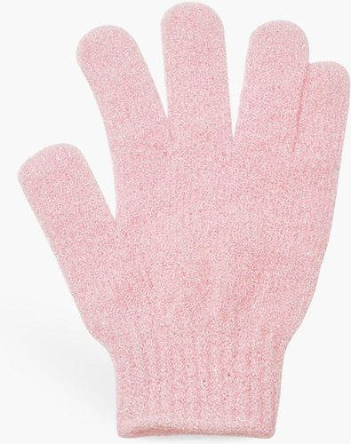 Boohoo Exfoliating Tan Remover Mitt - Pink - One Size