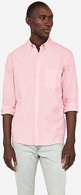 Slim Button-Down Soft Wash Shirt Pink Men's XS