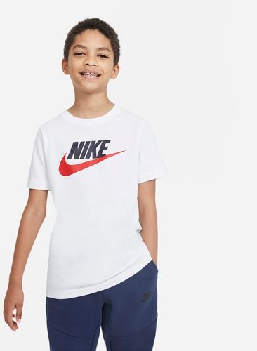 T-shirt in cotone Nike Sportswear - Ragazzi - Bianco