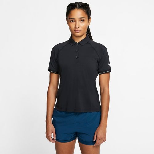 Polo da tennis NikeCourt - Donna - Nero