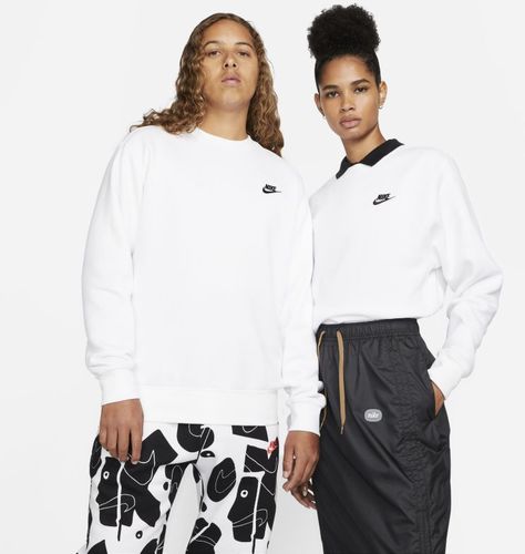 Maglia a girocollo Nike Sportswear Club Fleece - Bianco