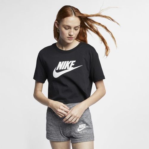 T-shirt ridotta Nike Sportswear Essential - Donna - Nero