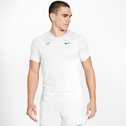 Maglia da tennis a manica corta NikeCourt AeroReact Rafa Slam - Uomo - Bianco