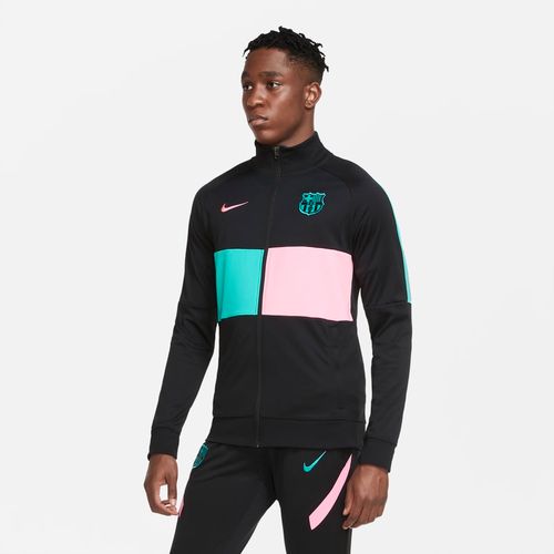 Track jacket da calcio FC Barcelona - Uomo - Nero