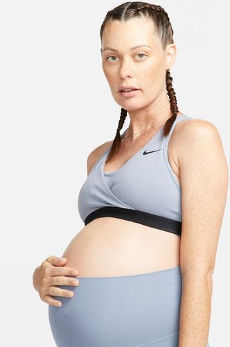Bra imbottito a sostegno medio Nike Swoosh (M) – Donna (Maternità) - Grigio