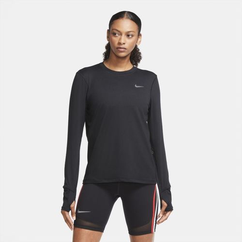 Maglia a girocollo da running Nike Dri-FIT - Donna - Nero