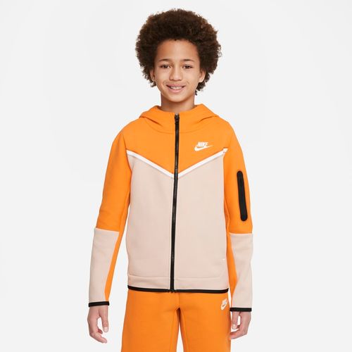 Felpa con cappuccio e zip a tutta lunghezza Nike Sportswear Tech Fleece - Ragazzo - Arancione