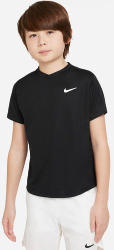 Maglia da tennis a manica corta NikeCourt Dri-FIT Victory - Ragazzo - Nero