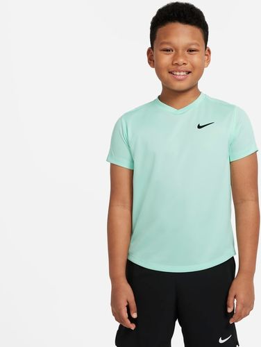 Maglia da tennis a manica corta NikeCourt Dri-FIT Victory - Ragazzo - Verde