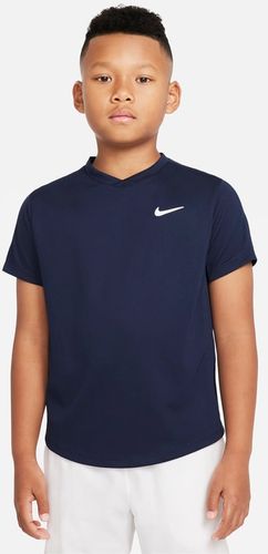 Maglia da tennis a manica corta NikeCourt Dri-FIT Victory - Ragazzo - Blu