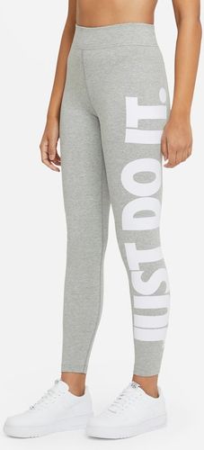 Leggings a vita alta con grafica Nike Sportswear Essential - Donna - Grigio