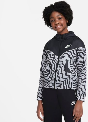 Giacca stampata Nike Sportswear Windrunner - Ragazza - Nero