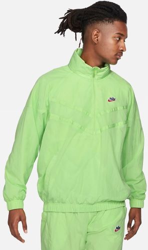 Giacca con cappuccio e zip a metà lunghezza Nike Sportswear Heritage Windrunner - Uomo - Verde