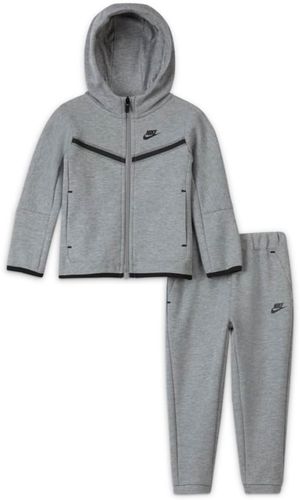 Completo con felpa con cappuccio e pantaloni Nike Sportswear Tech Fleece - Neonati (12-24 mesi) - Grigio
