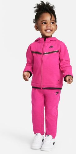 Completo con felpa con cappuccio e pantaloni Nike Sportswear Tech Fleece - Neonati (12-24 mesi) - Rosa
