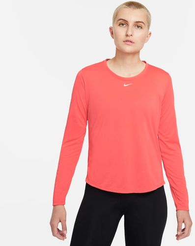 Top Standard Fit a manica lunga Nike Dri-FIT One - Donna - Arancione