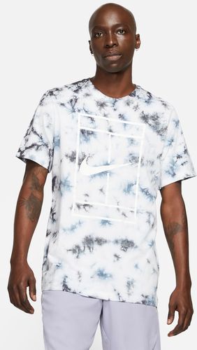 T-shirt da tennis tie-dye NikeCourt - Uomo - Bianco