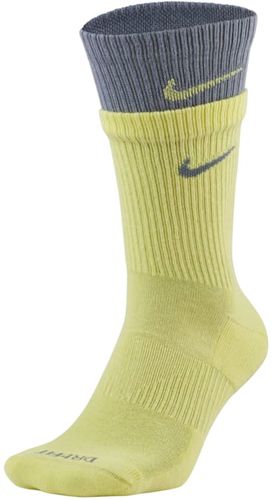 Calze da training Nike Everyday Plus Cushioned di media lunghezza - Giallo