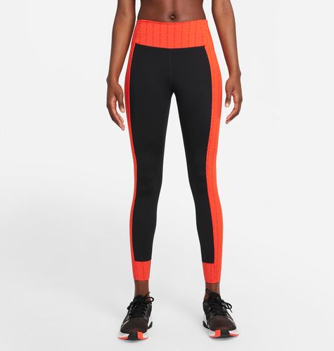 Leggings a 7/8 a vita media Nike Dri-FIT One Luxe Icon Clash - Donna - Nero