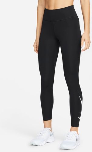 Leggings da running a 7/8 a vita media con grafica Nike Dri-FIT Swoosh Run – Donna - Nero