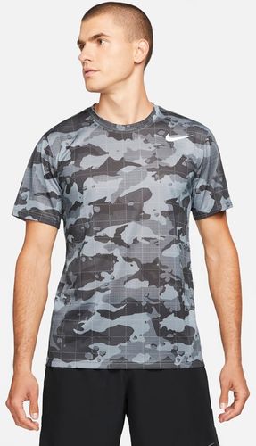 T-shirt da training camo Nike Dri-FIT - Uomo - Grigio