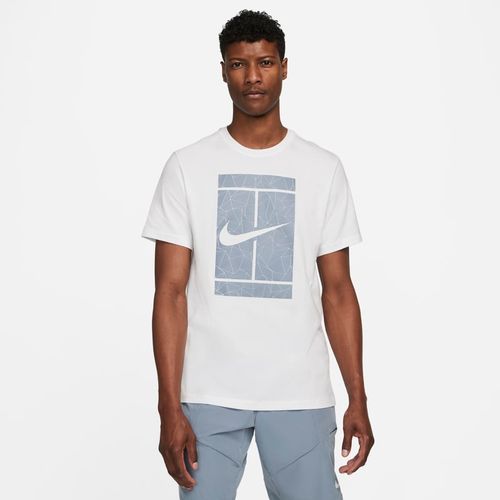 T-shirt da tennis stagionale NikeCourt - Uomo - Bianco