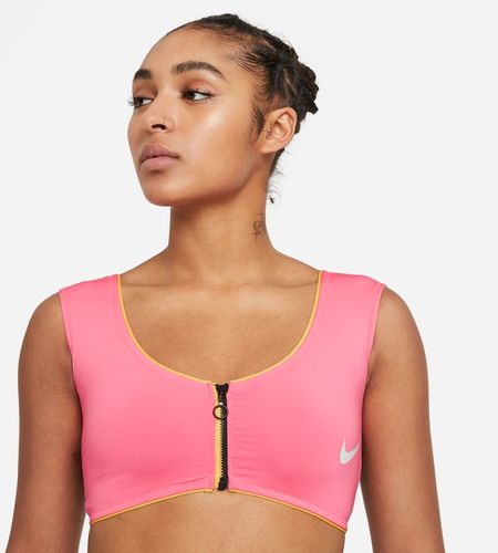 Top midkini con blocchi di colore Nike - Donna - Rosa