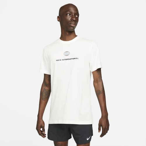 T-shirt da running Nike Dri-FIT Heritage - Bianco