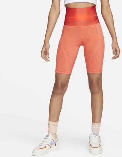 Shorts da ciclista a vita alta Nike Sportswear Circa 72 – Donna - Arancione