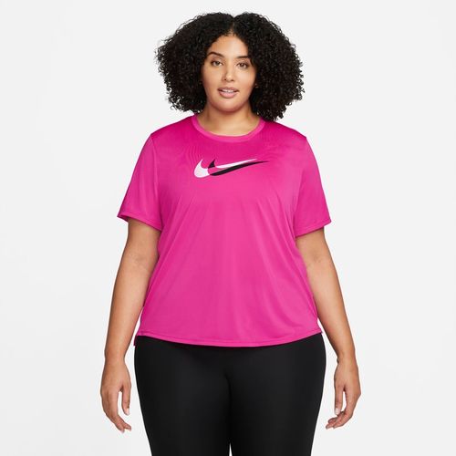 Top da running a manica corta Nike Dri-FIT Swoosh Run (Plus size) – Donna - Rosa