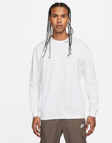 T-shirt a manica lunga Nike Sportswear Premium Essentials - Uomo - Bianco
